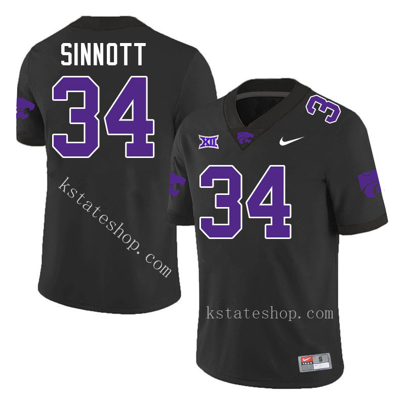 Ben Sinnott Kansas State Jersey,Kansas State Wildcats #34 Ben Sinnott Jersey College Youth-Black